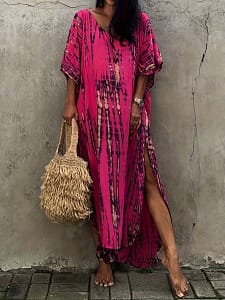 pink kaftan
