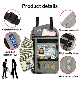 Multi-functional Passport Bag with RFID Cross-body Bag