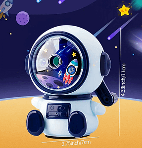 1pc Astronaut Cartoon Pencil Sharpener with Manual Hand Crank