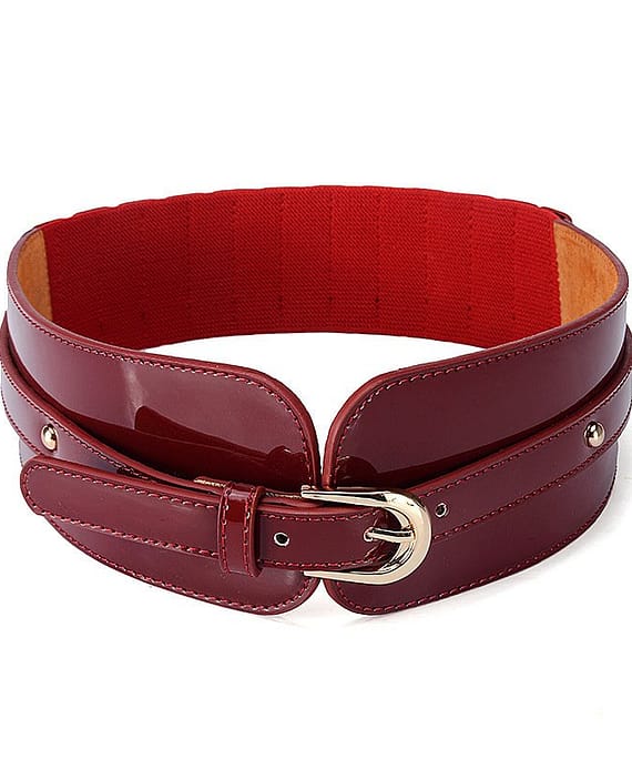 elastic wide belt for dress or coat