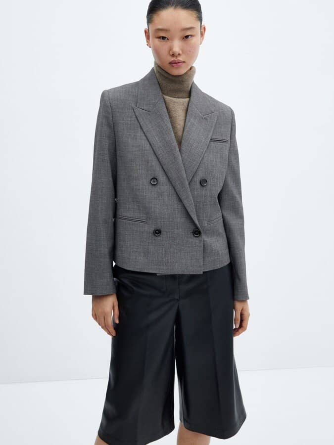Mango Double Breasted Blazer