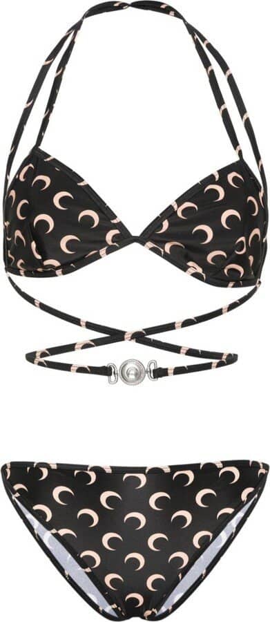 Crescent-Moon-print bikini